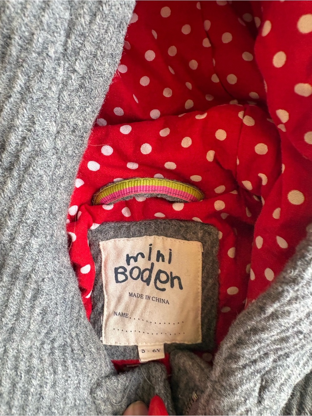 Mini Boden Wool Blend Jacket Size 5/6 - Picture 2 of 3